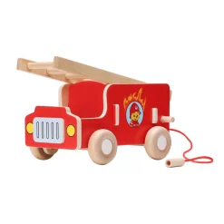 BAMSE LEKSAKSBIL BRANDBIL I TRÄ