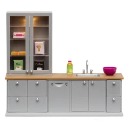 LUNDBY DOCKHUSMÖBLER KÖK DISKHO & DISKMASKIN MED BELYSNING