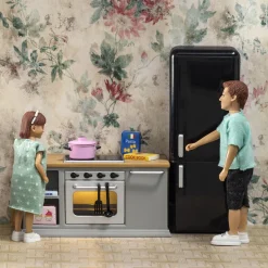 LUNDBY DOCKHUSMÖBLER KÖK SPIS & KYLSKÅP MED BELYSNING