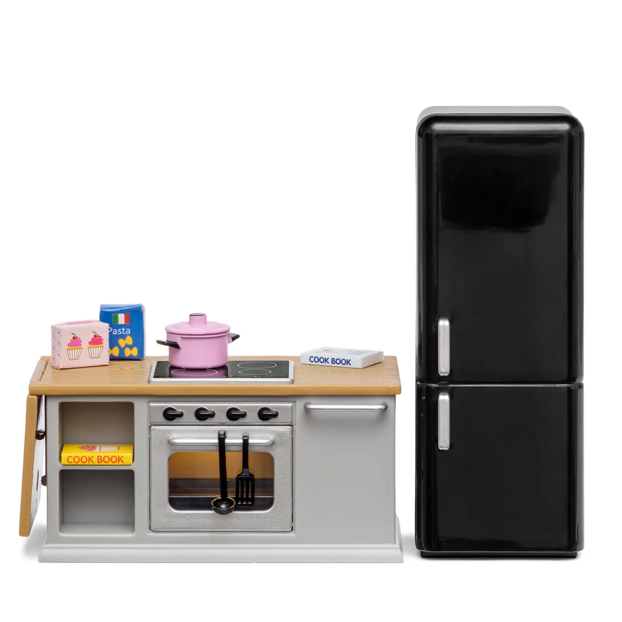 LUNDBY DOCKHUSMÖBLER KÖK SPIS & KYLSKÅP MED BELYSNING