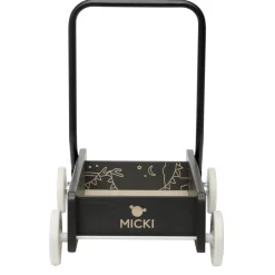 MICKI LÄRA-GÅ-VAGN SVART PREMIUM