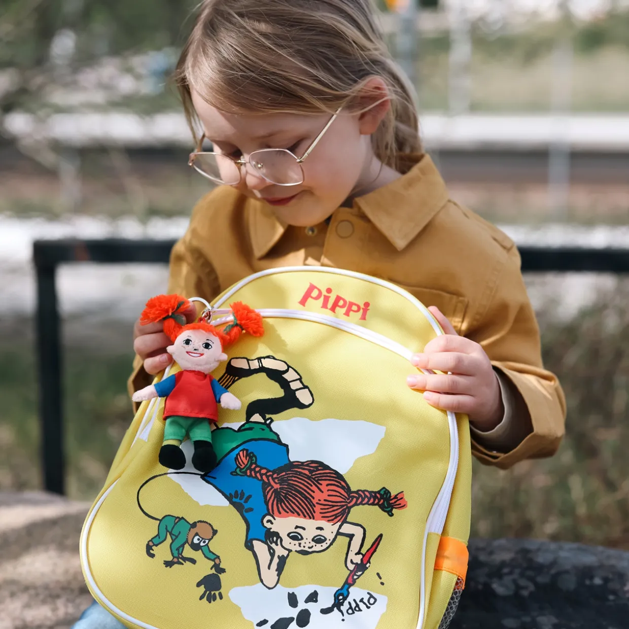 PIPPI MJUK DOCKA MED NYCKELRING