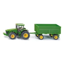 SIKU TRAKTOR JOHN DEERE MED SLÄP 1:50