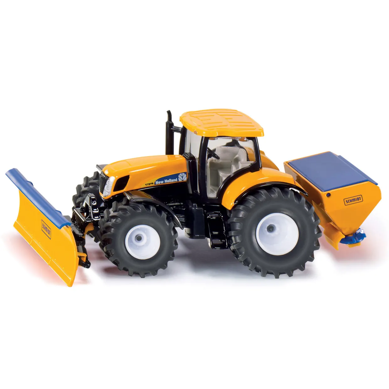 SIKU TRAKTOR MED PLOG & SALTSPRIDARE 1:50